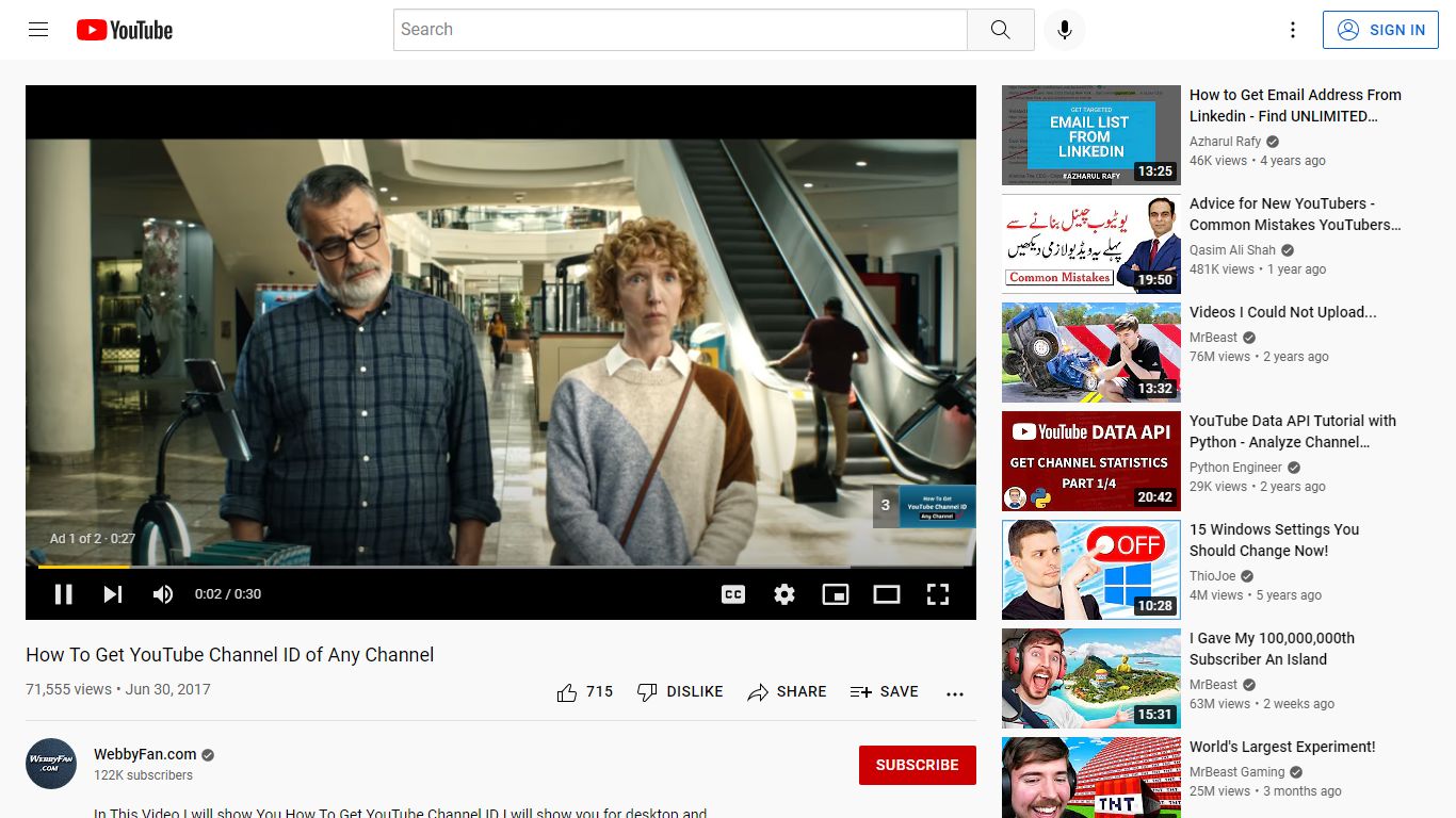 How To Get YouTube Channel ID of Any Channel - YouTube